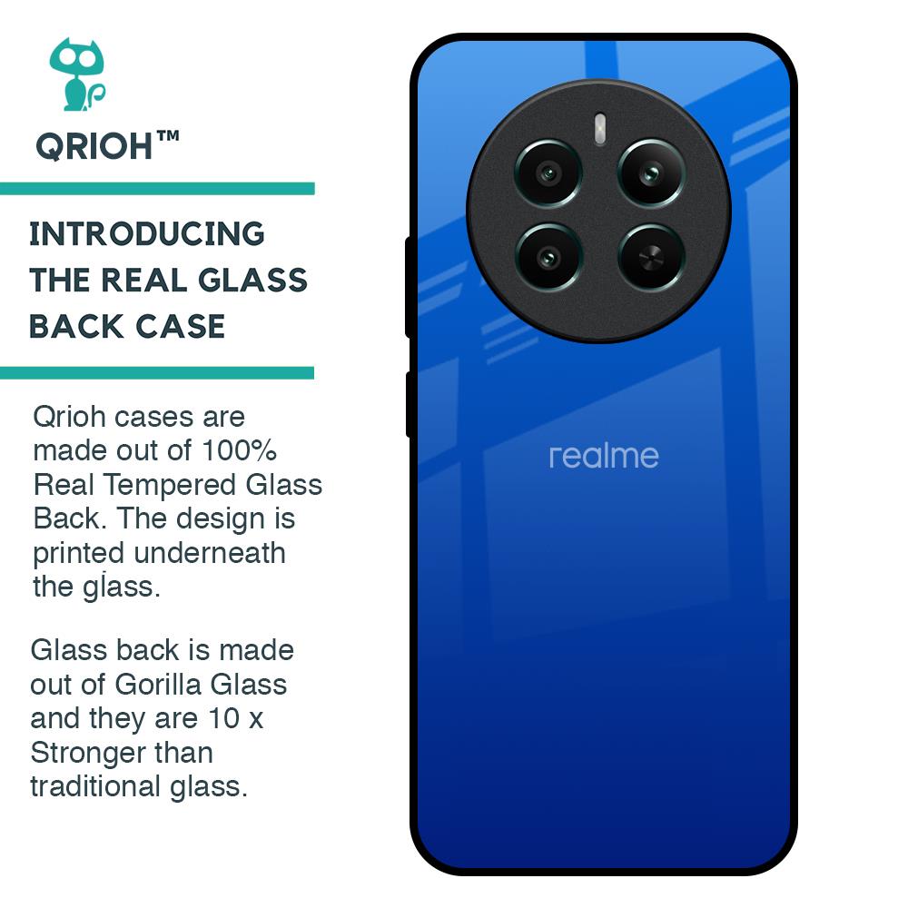 Egyptian Blue Glass Case for Realme 12 Plus 5G