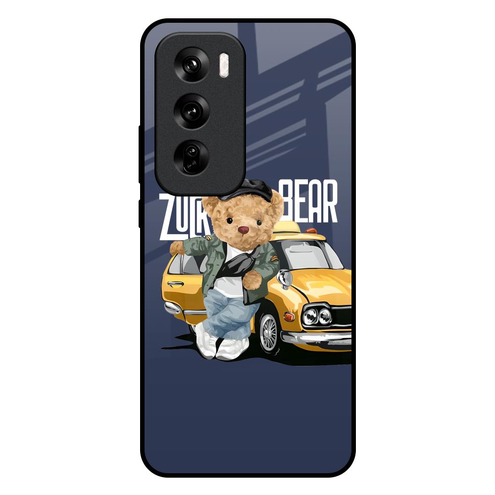 Adventurous Bear Oppo Reno 12 5G Glass Back Cover Online