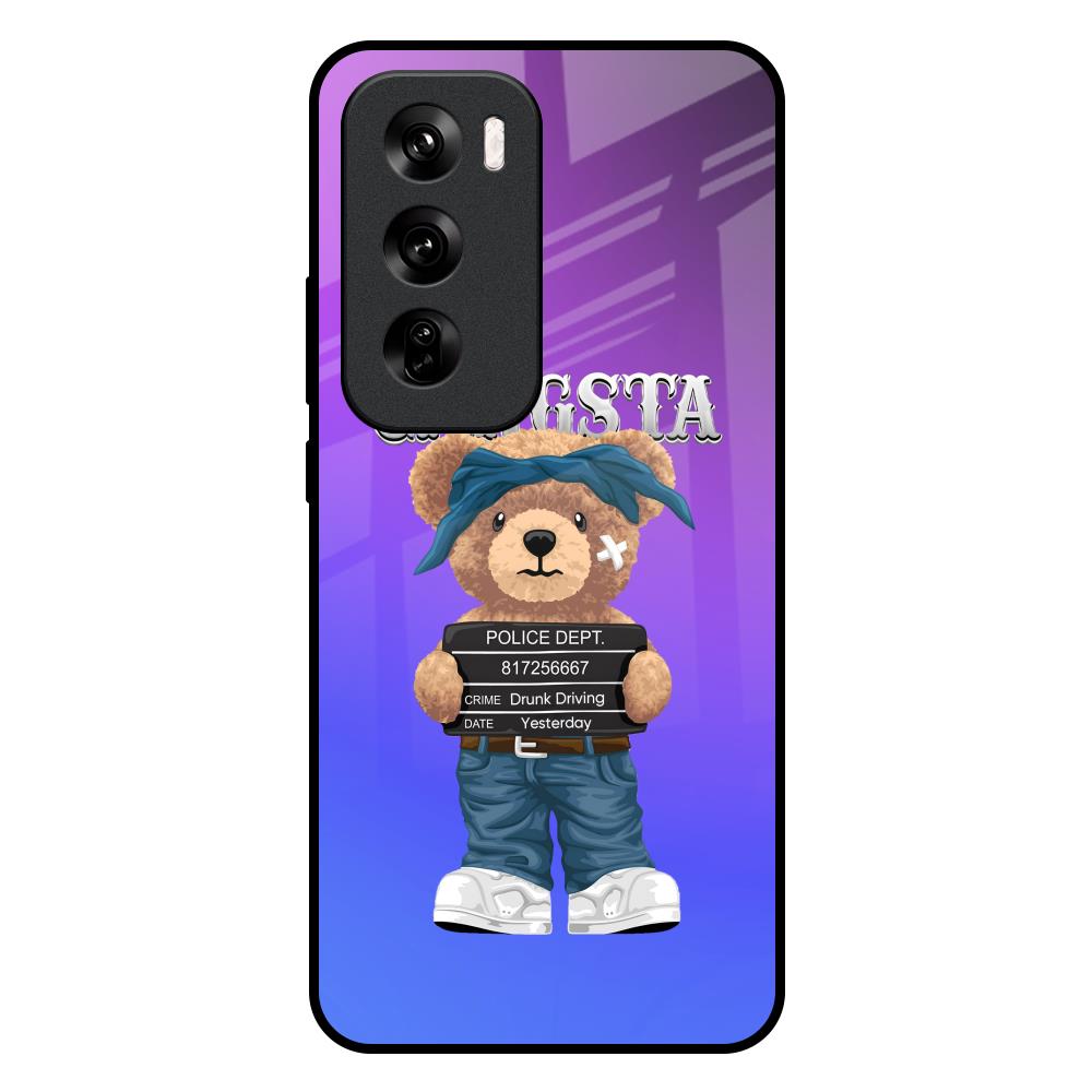 Gangsta Bear Oppo Reno 12 Pro 5G Glass Back Cover Online