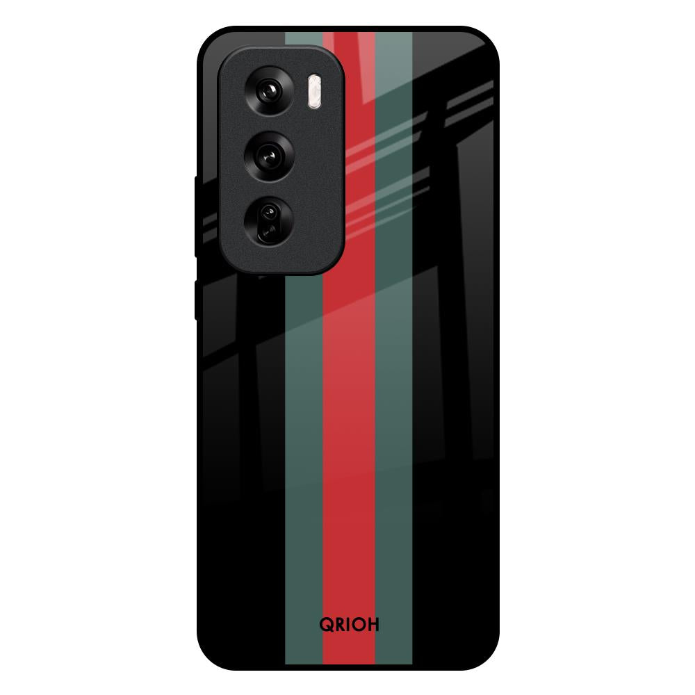 Vertical Stripes Oppo Reno 12 Pro 5G Glass Back Cover Online