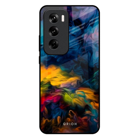 Multicolor Oil Painting Oppo Reno 12 Pro 5G Glass Back Cover Online