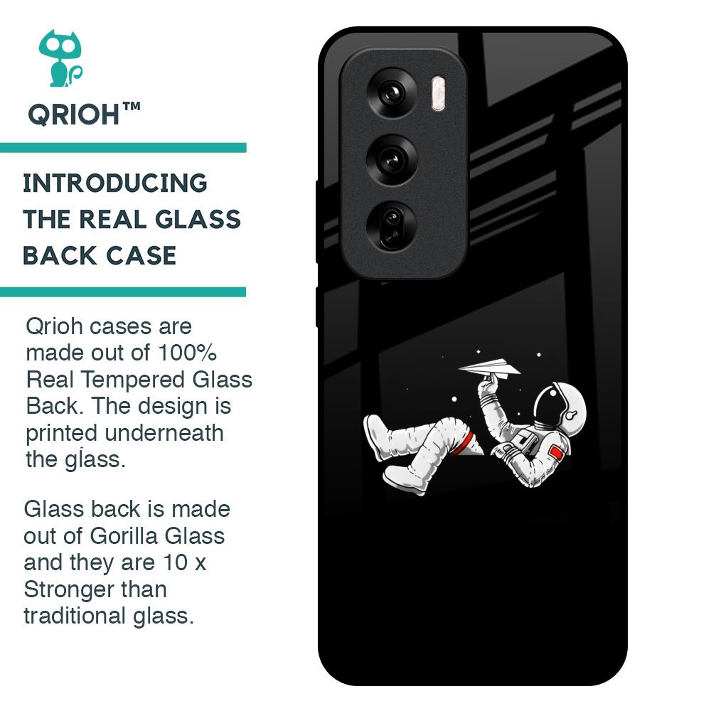 Space Traveller Glass Case for Oppo Reno 12 Pro 5G