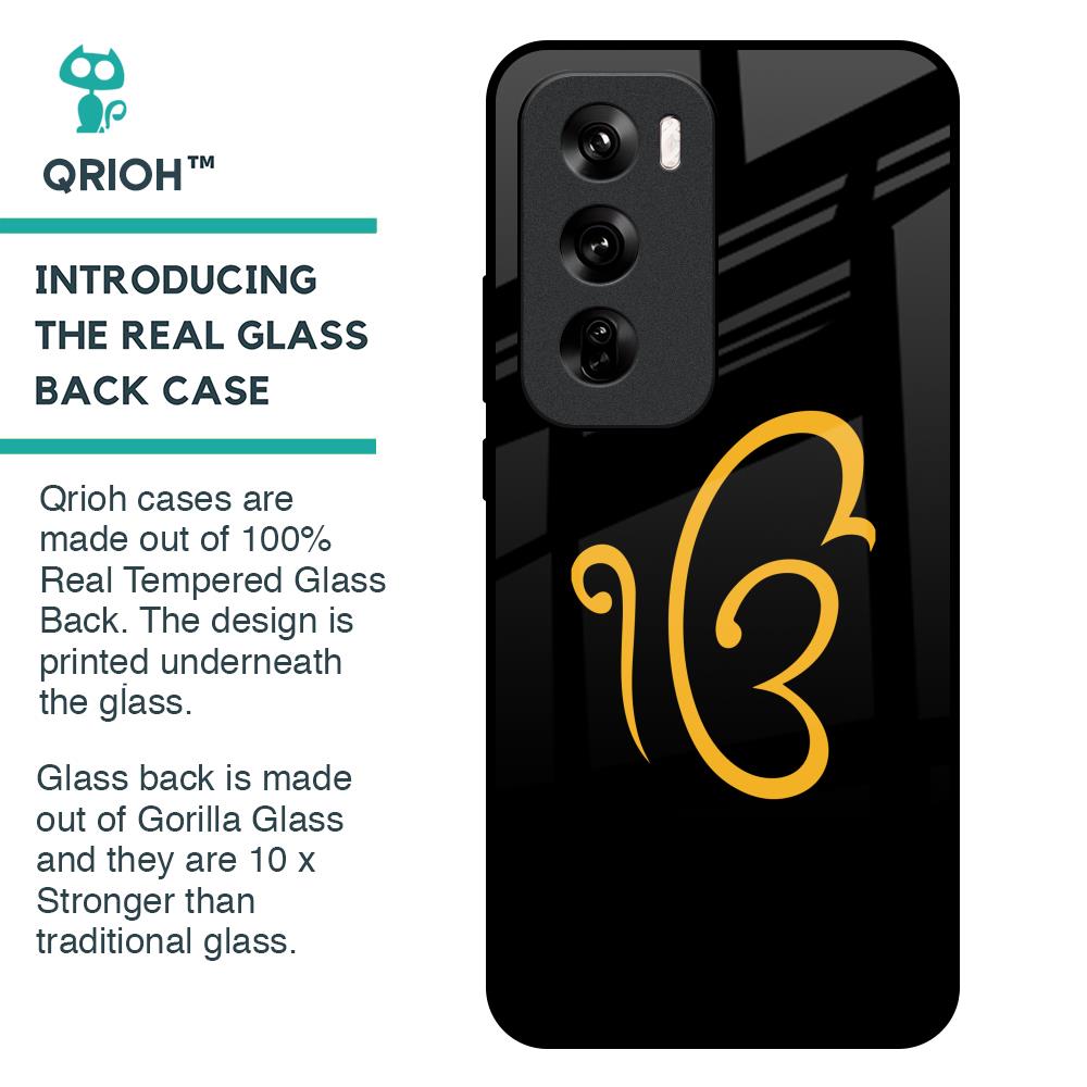 Luxury Fashion Initial Glass Case for Oppo Reno 12 Pro 5G