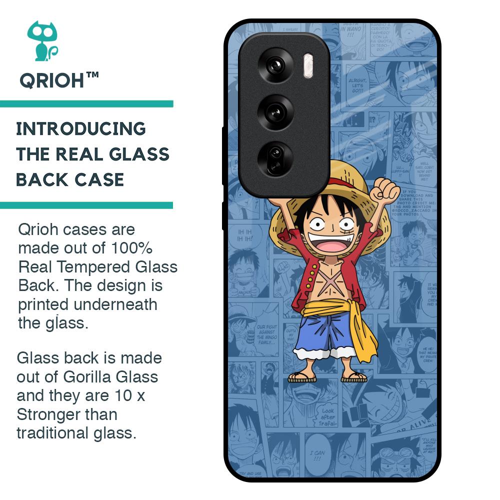 Chubby Anime Glass Case for Oppo Reno 12 Pro 5G