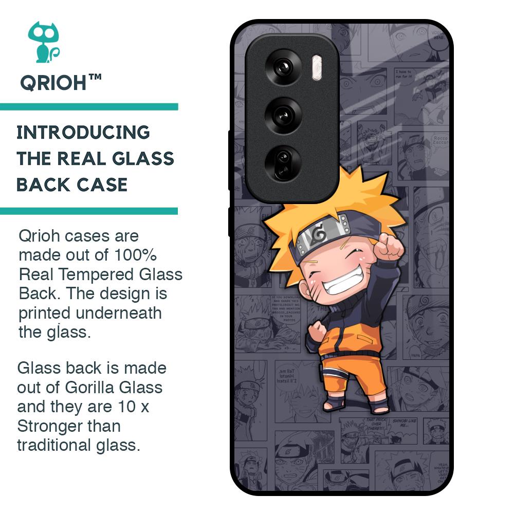 Orange Chubby Glass Case for Oppo Reno 12 Pro 5G