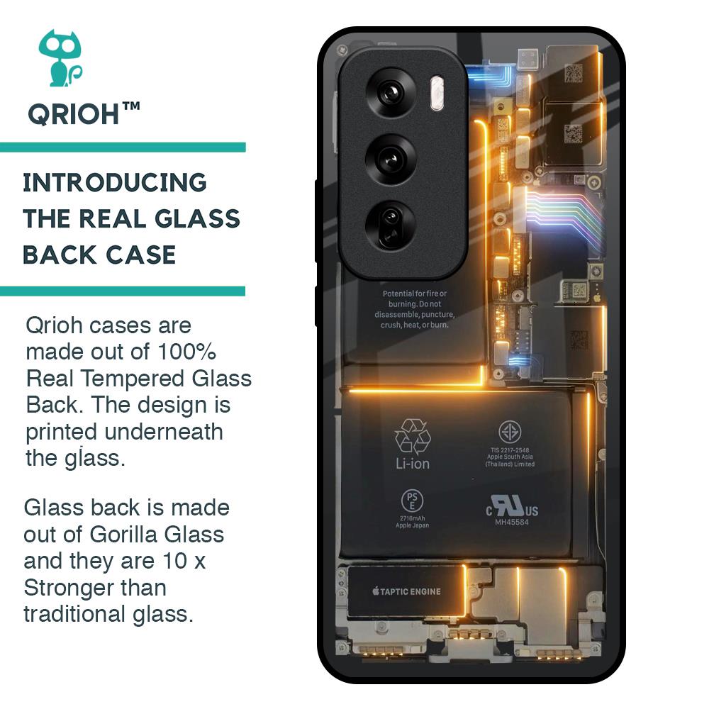 Glow Up Skeleton Glass Case for Oppo Reno 12 Pro 5G