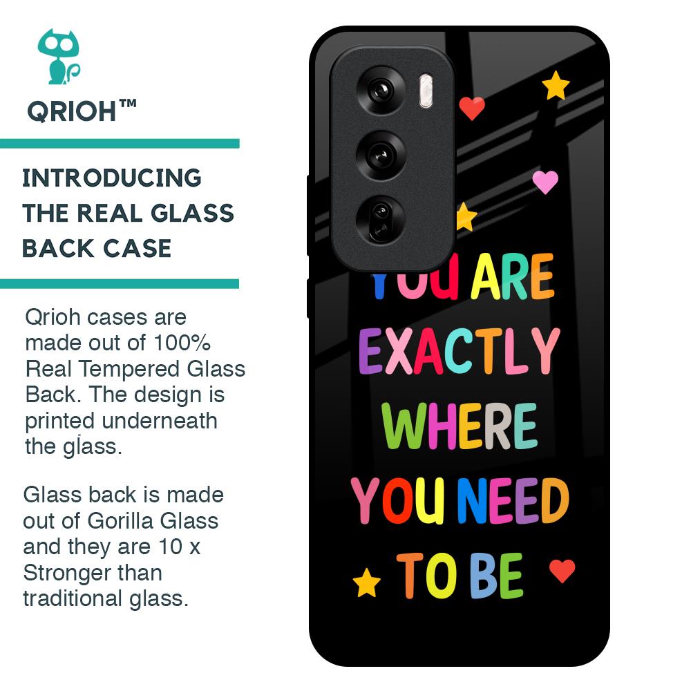 Magical Words Glass Case for Oppo Reno 12 Pro 5G