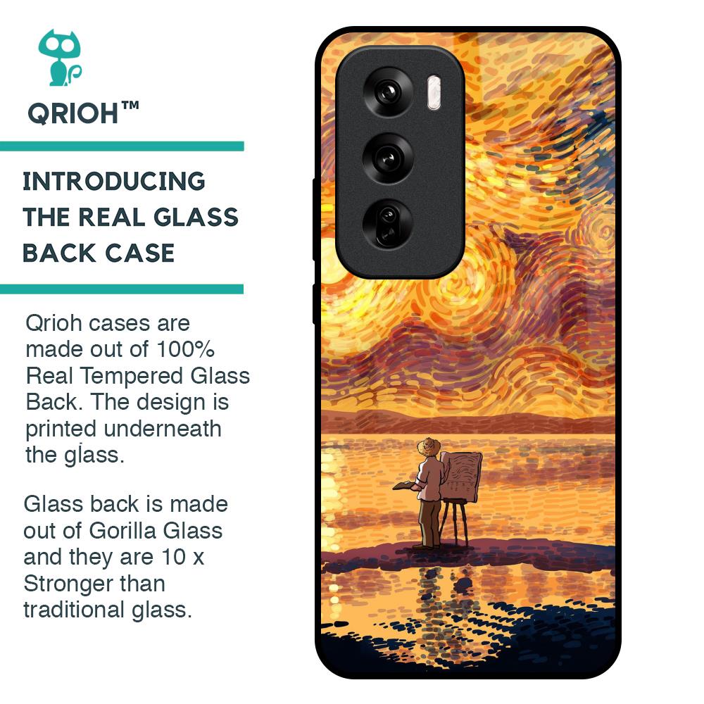 Sunset Vincent Glass Case for Oppo Reno 12 Pro 5G