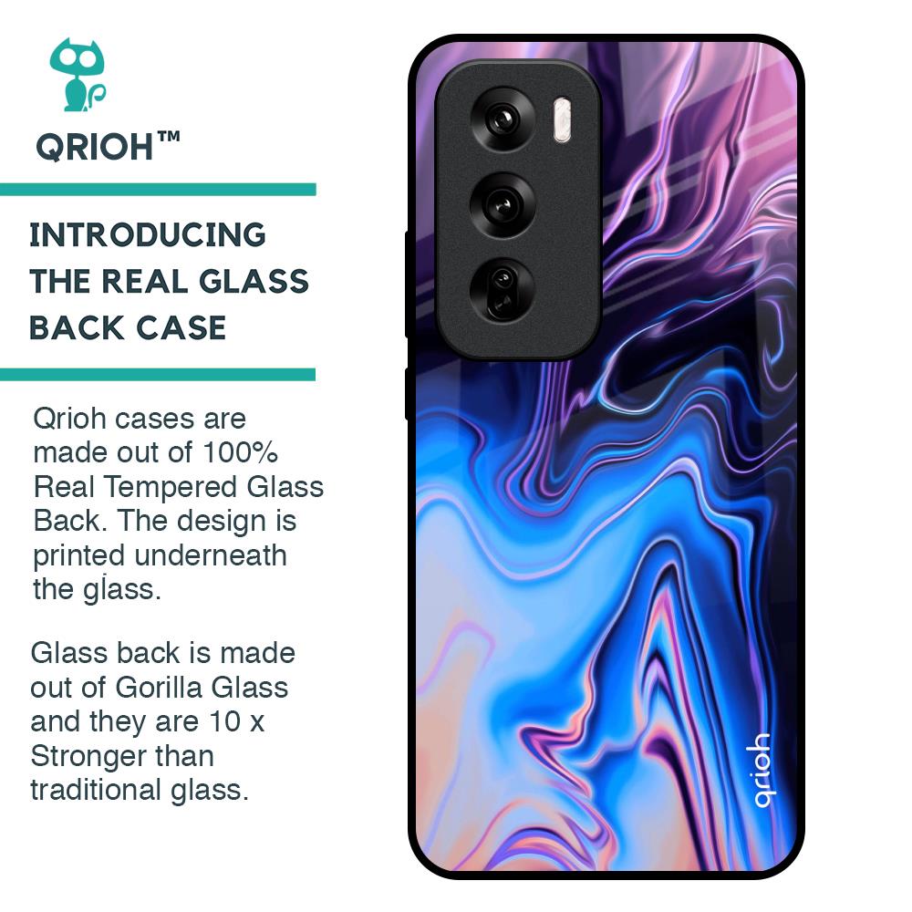 Psychic Texture Glass Case for Oppo Reno 12 Pro 5G