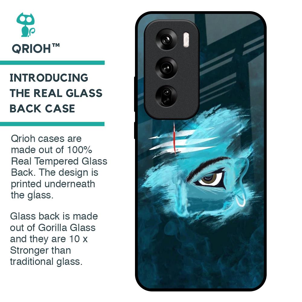 Power Of Trinetra Glass Case For Oppo Reno 12 Pro 5G