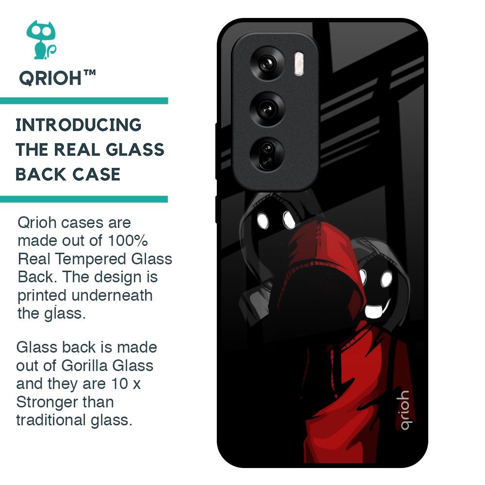 Shadow Character Glass Case for Oppo Reno 12 Pro 5G