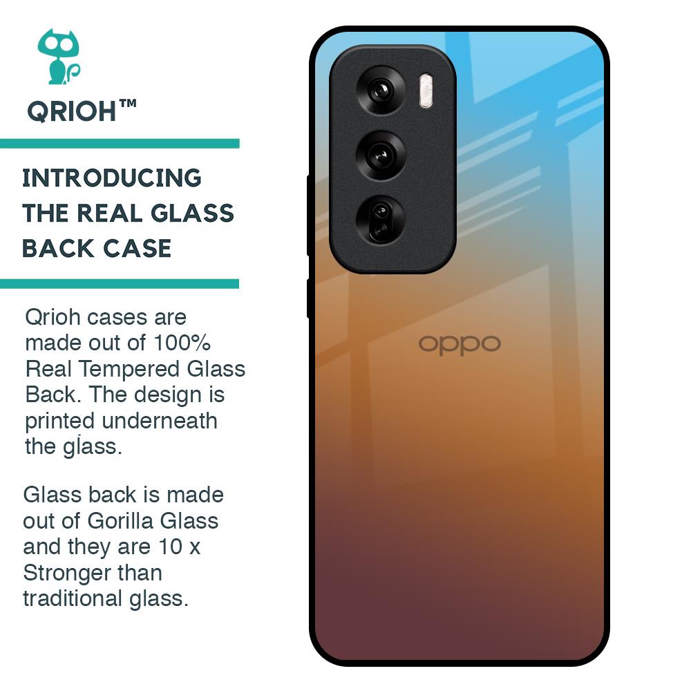 Rich Brown Glass Case for Oppo Reno 12 Pro 5G