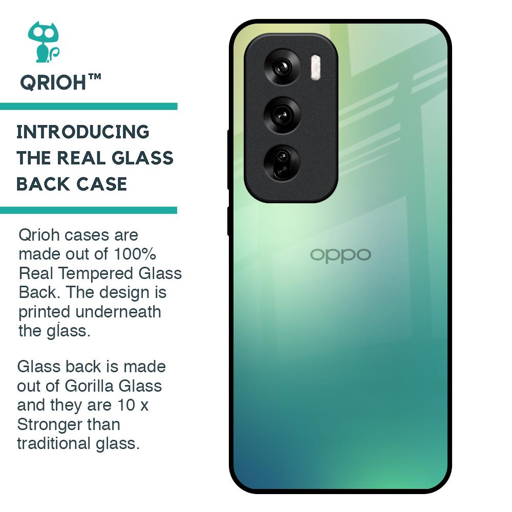 Dusty Green Glass Case for Oppo Reno 12 Pro 5G