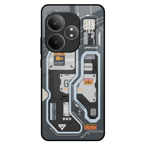 Retro Futuristic Realme GT 6 5G Glass Back Cover Online