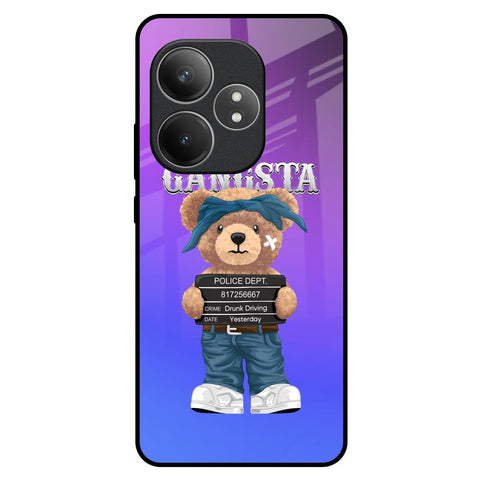 Gangsta Bear Realme GT 6 5G Glass Back Cover Online