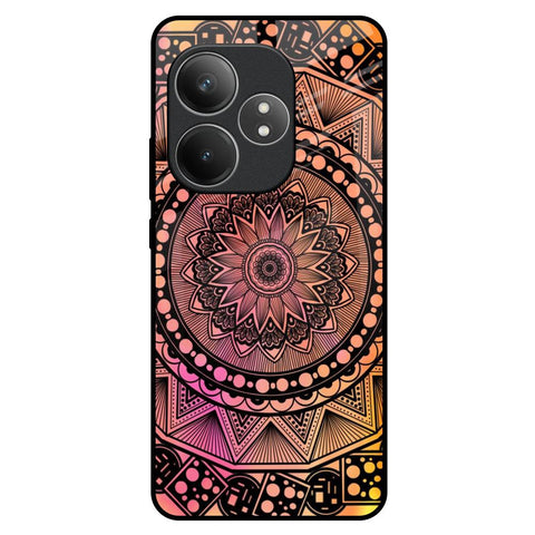 Floral Mandala Realme GT 6 5G Glass Back Cover Online