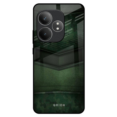Green Leather Realme GT 6 5G Glass Back Cover Online
