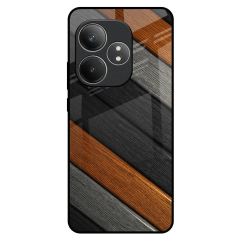Tri Color Wood Realme GT 6 5G Glass Back Cover Online