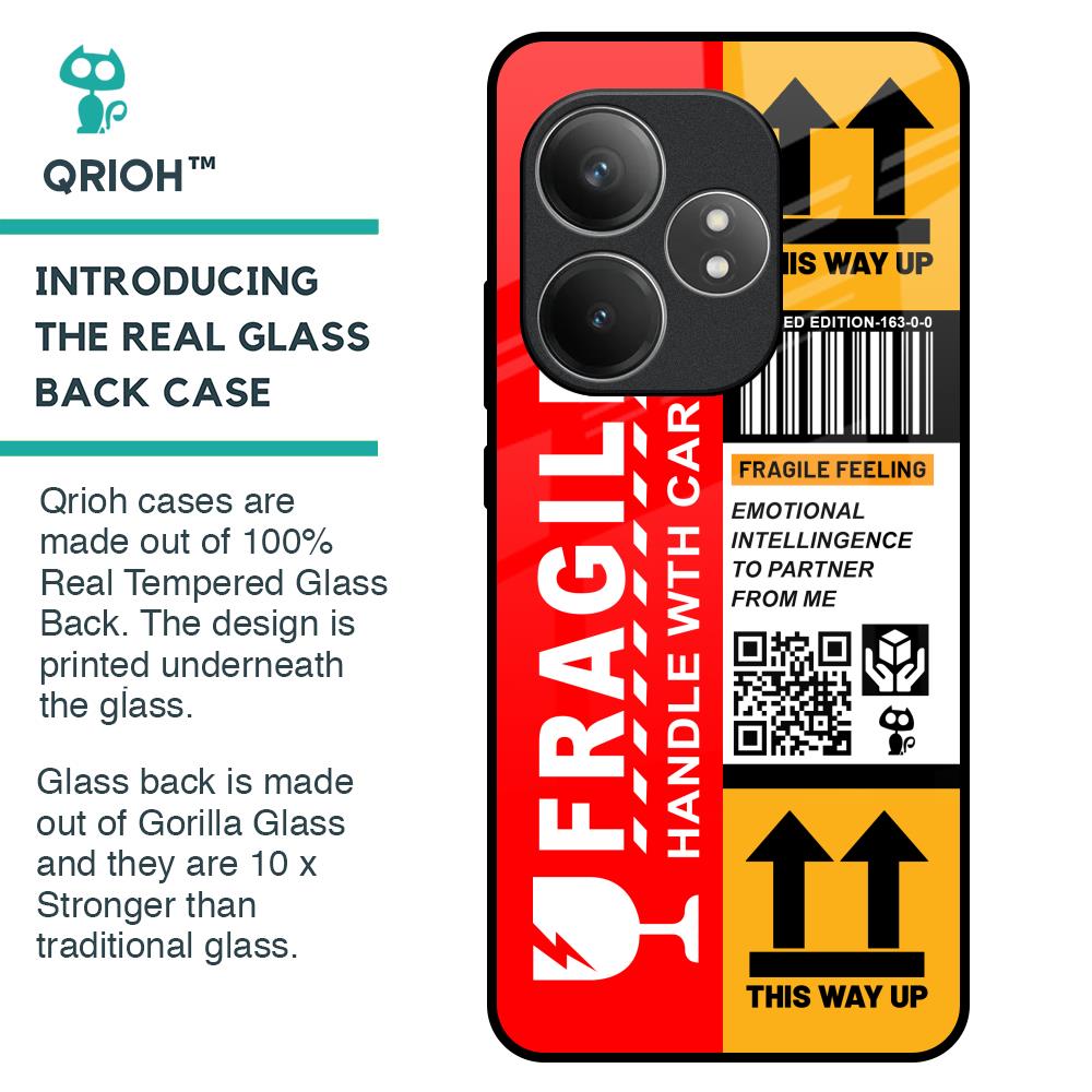 Handle With Care Glass Case for Realme GT 6 5G