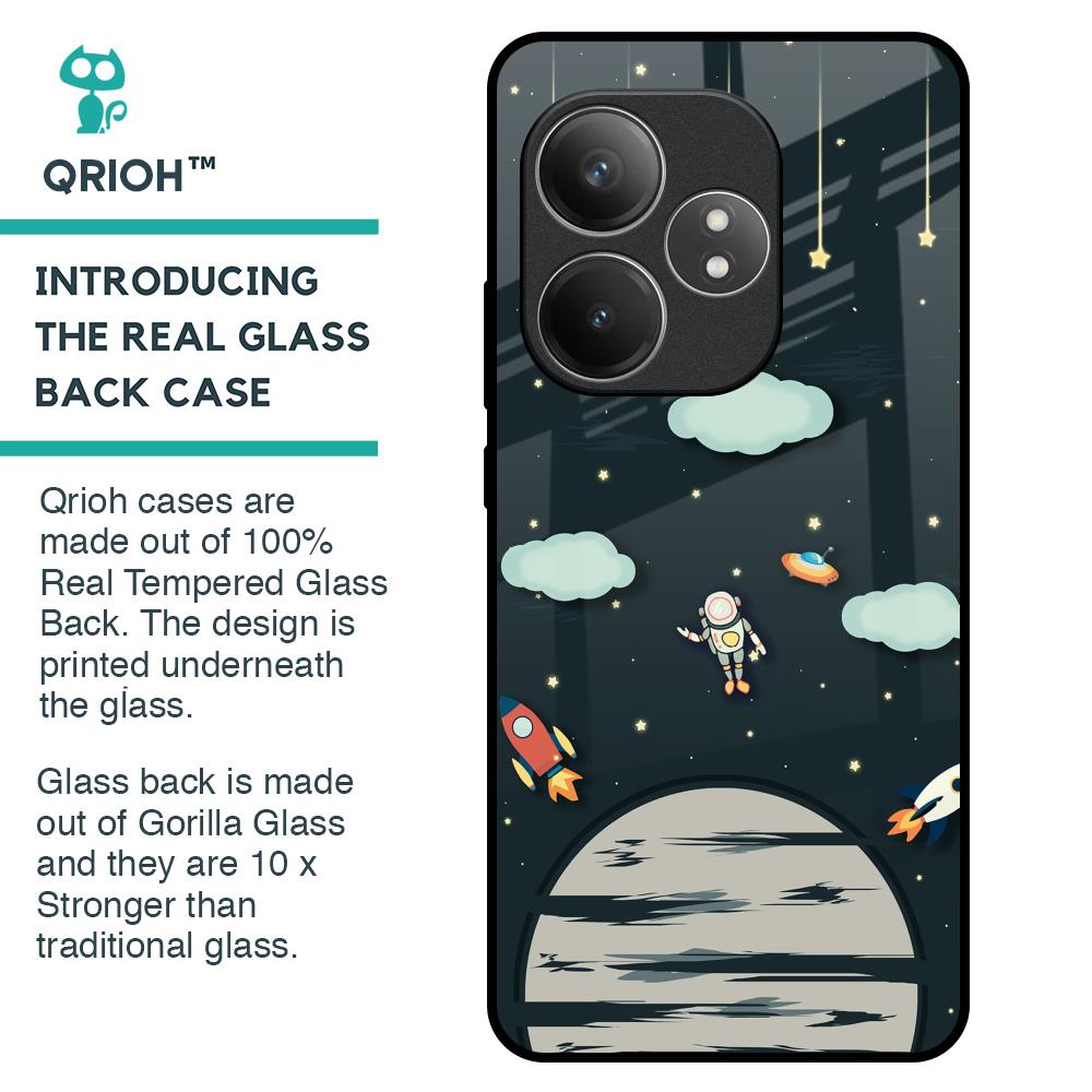 Astronaut Dream Glass Case For Realme GT 6 5G