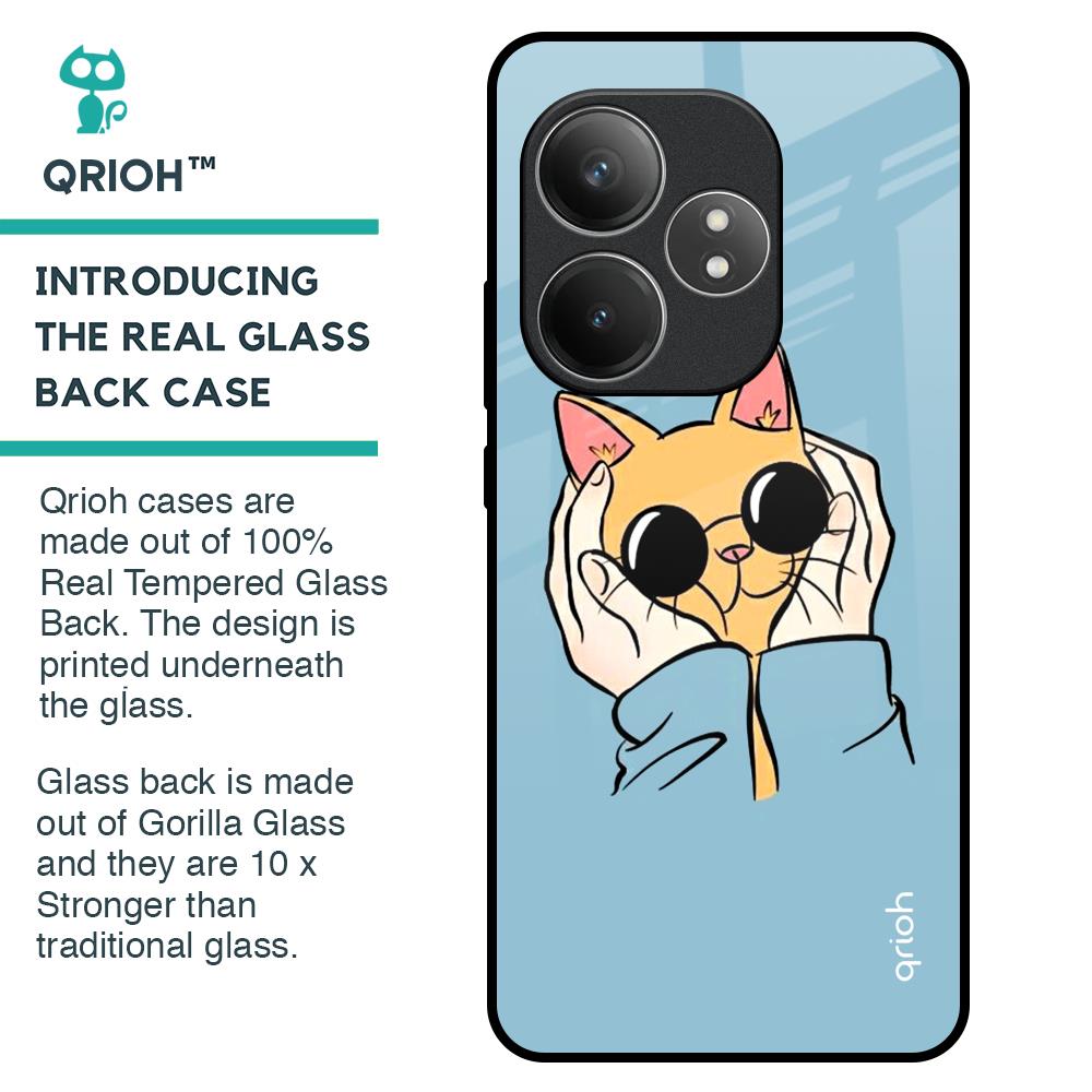 Adorable Cute Kitty Glass Case For Realme GT 6 5G