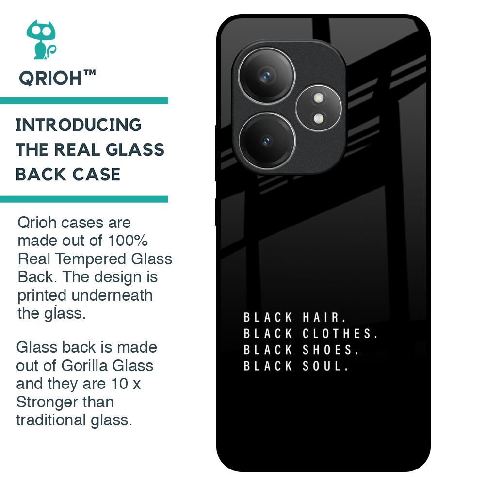 Black Soul Glass Case for Realme GT 6 5G