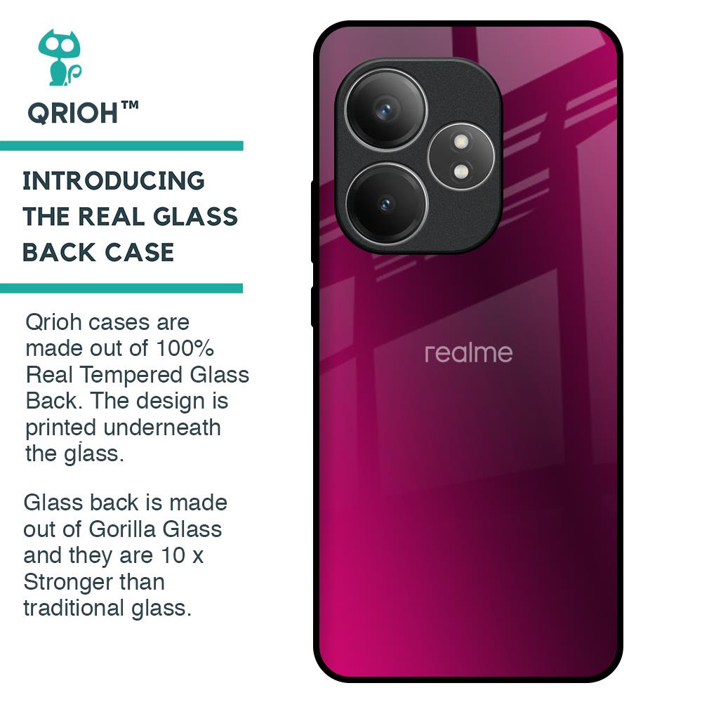 Pink Burst Glass Case for Realme GT 6 5G