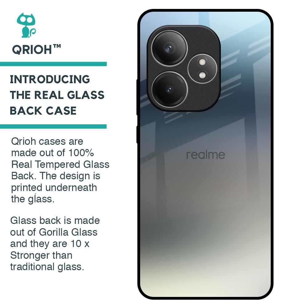 Tricolor Ombre Glass Case for Realme GT 6 5G