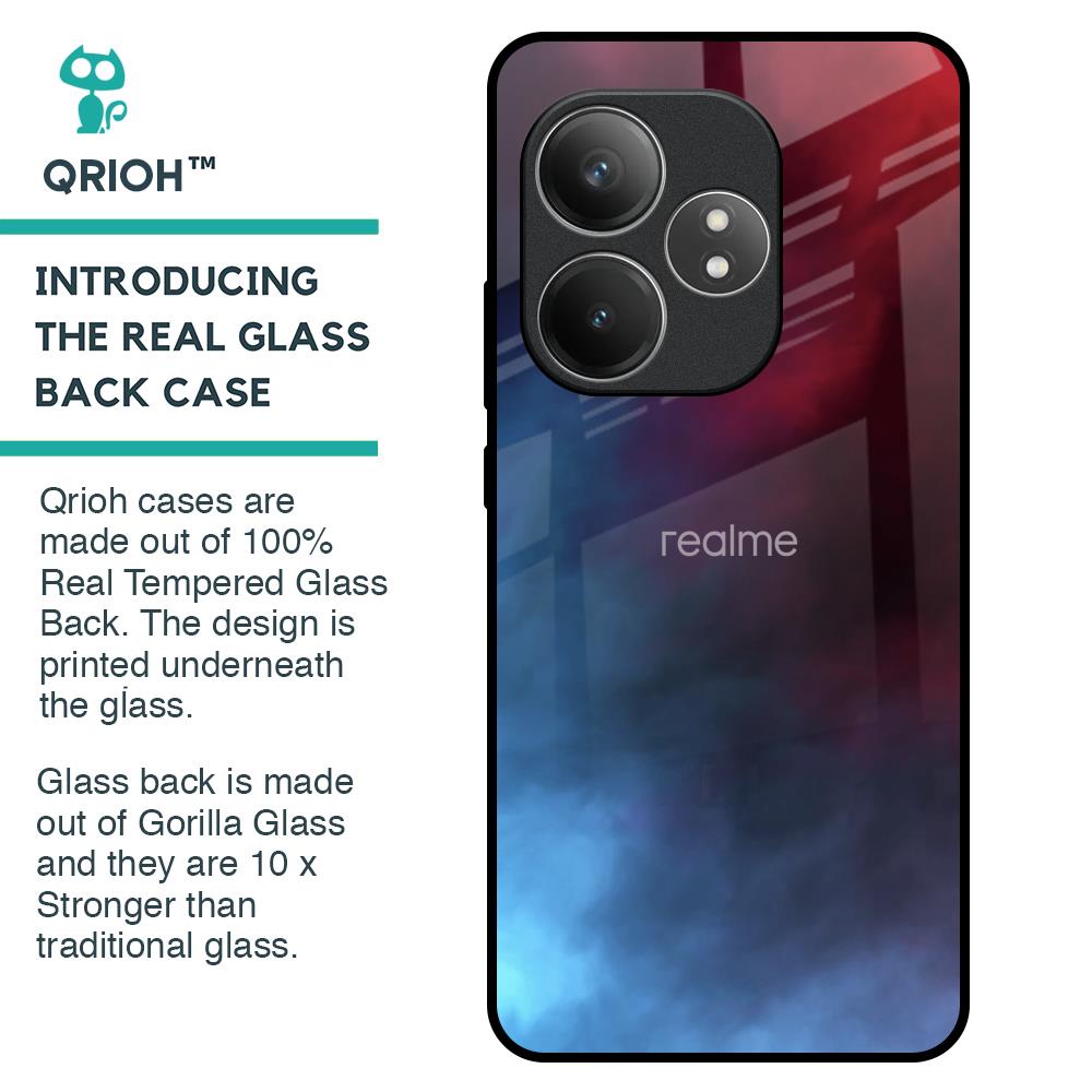 Smokey Watercolor Glass Case for Realme GT 6 5G