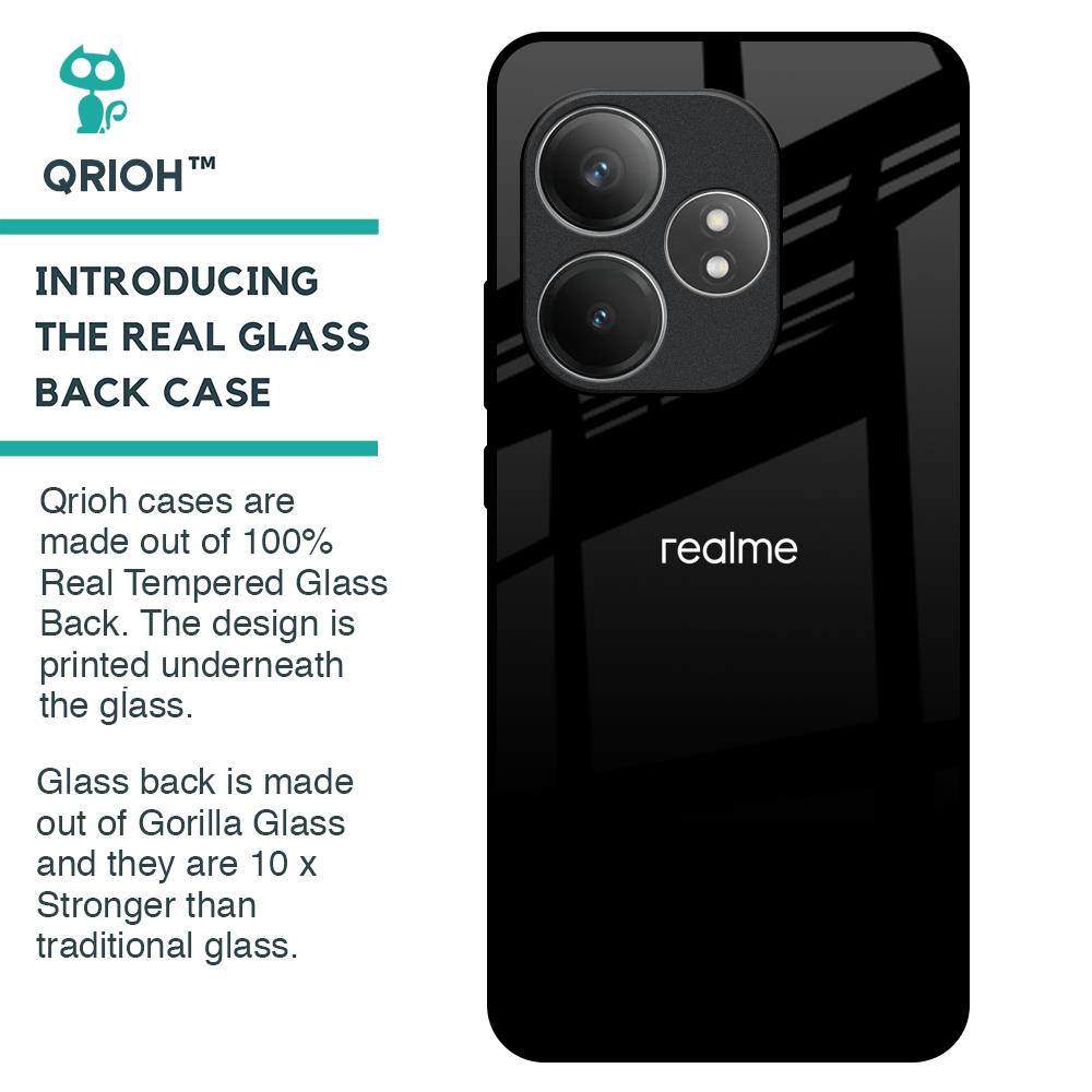 Jet Black Glass Case for Realme GT 6 5G
