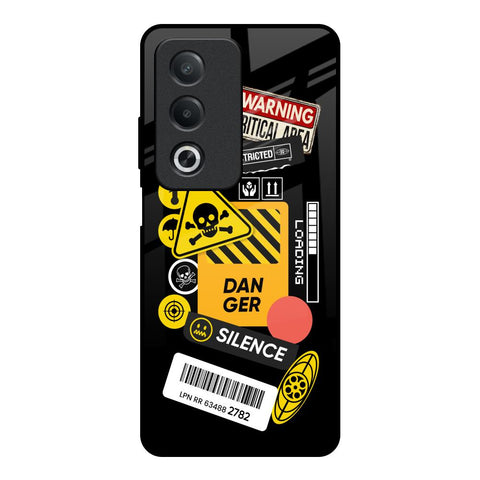 Danger Signs OPPO A3 Pro 5G Glass Back Cover Online