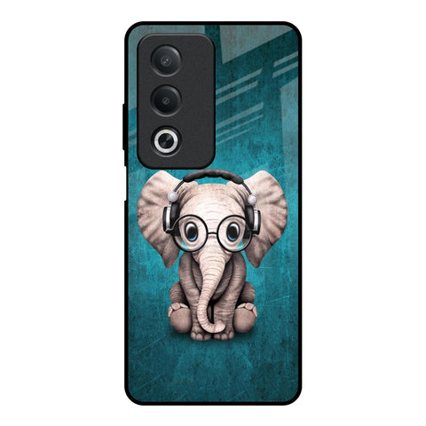 Adorable Baby Elephant OPPO A3 Pro 5G Glass Back Cover Online