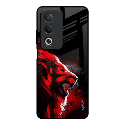 Red Angry Lion OPPO A3 Pro 5G Glass Back Cover Online