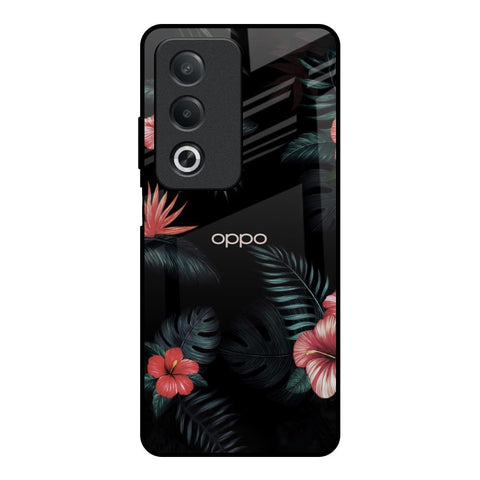 Tropical Art Flower OPPO A3 Pro 5G Glass Back Cover Online