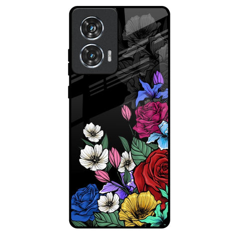 Rose Flower Bunch Art Motorola Edge 50 Fusion 5G Glass Back Cover Online