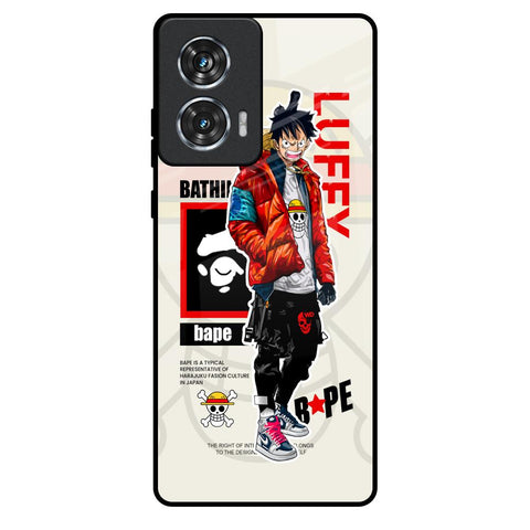 Bape Luffy Motorola Edge 50 Fusion 5G Glass Back Cover Online