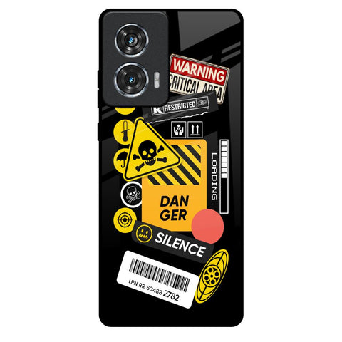 Danger Signs Motorola Edge 50 Fusion 5G Glass Back Cover Online