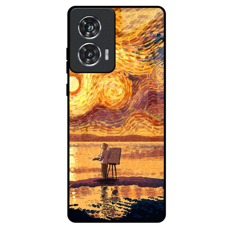 Sunset Vincent Motorola Edge 50 Fusion 5G Glass Back Cover Online