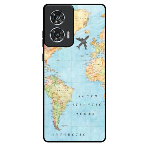 Travel Map Motorola Edge 50 Fusion 5G Glass Back Cover Online