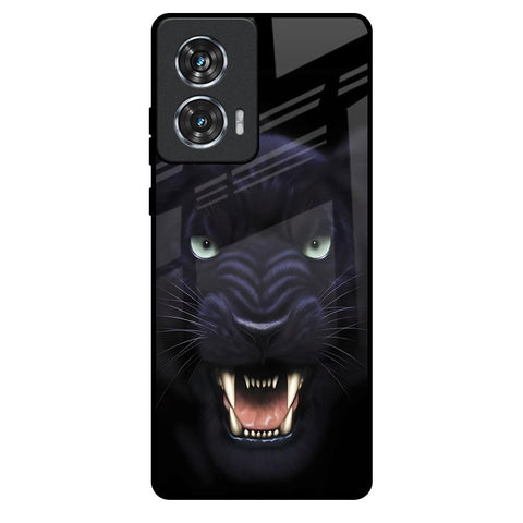 Angry Black Leopard Motorola Edge 50 Fusion 5G Glass Back Cover Online