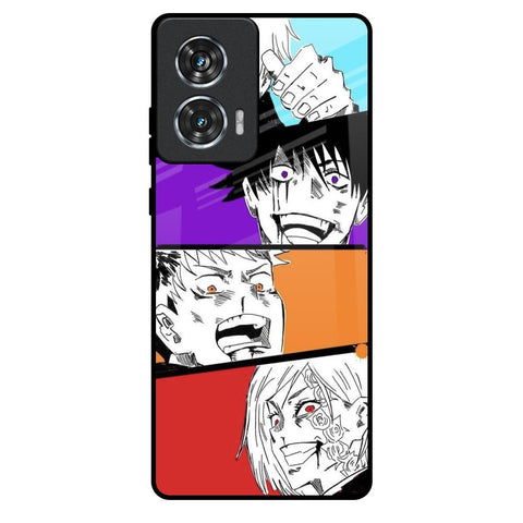 Anime Sketch Motorola Edge 50 Fusion 5G Glass Back Cover Online