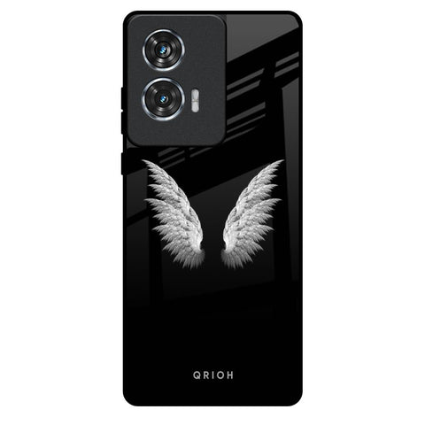 White Angel Wings Motorola Edge 50 Fusion 5G Glass Back Cover Online