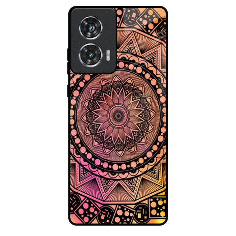 Floral Mandala Motorola Edge 50 Fusion 5G Glass Back Cover Online