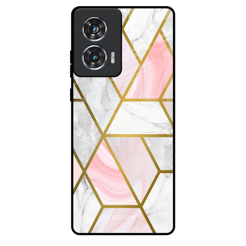 Geometrical Marble Motorola Edge 50 Fusion 5G Glass Back Cover Online