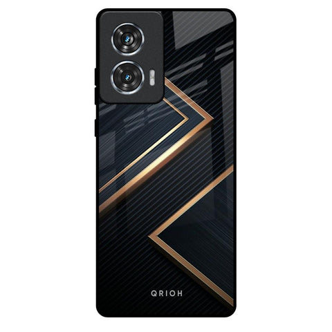 Sleek Golden & Navy Motorola Edge 50 Fusion 5G Glass Back Cover Online