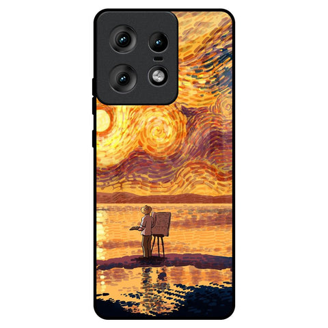 Sunset Vincent Motorola Edge 50 Pro 5G Glass Back Cover Online