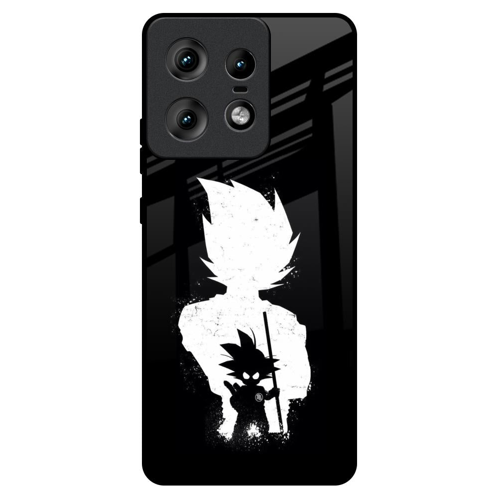 Monochrome Goku Motorola Edge 50 Pro 5G Glass Back Cover Online