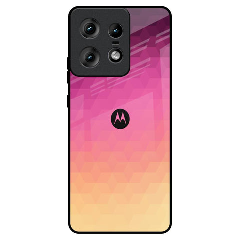 Geometric Pink Diamond Motorola Edge 50 Pro 5G Glass Back Cover Online