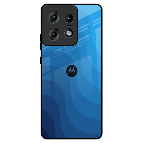 Blue Wave Abstract Motorola Edge 50 Pro 5G Glass Back Cover Online