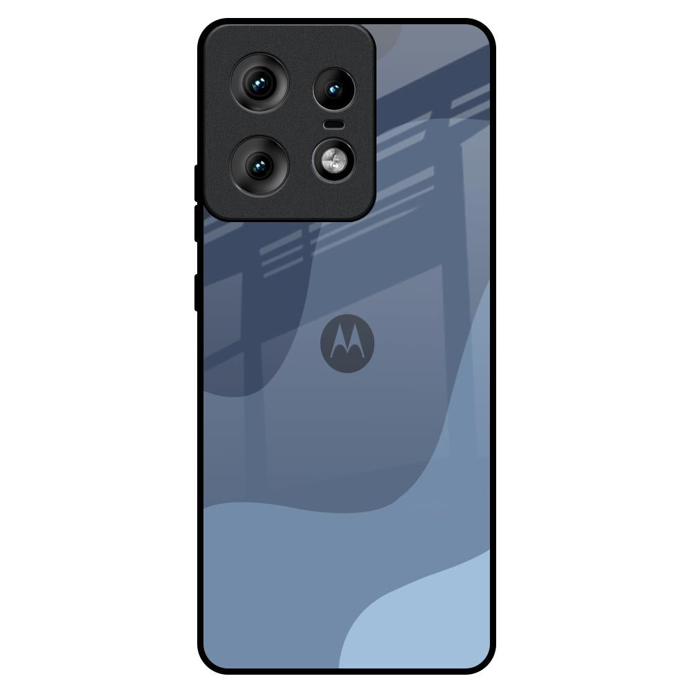 Navy Blue Ombre Motorola Edge 50 Pro 5G Glass Back Cover Online